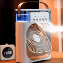 Mini Ventilador com Climatizador Umidificador Portátil Reservatório 600ml