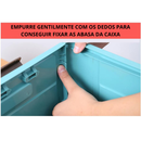 Caixa de organização multifuncional em polipropileno rígida dobrável com tampa