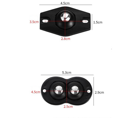 POLIAS ADESIVAS DE BOLAS DE AÇO PARA MOVIMENTAR MÓVEIS