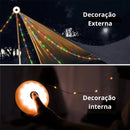 Faixa de Lâmpadas LED  com Carretel de recolhimento Coloridas para Área Externa à Prova D'água