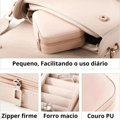 Mini Organizador de Joias Para Viagem