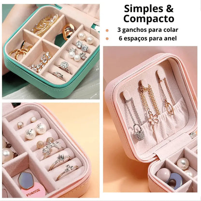 Mini Organizador de Joias Para Viagem
