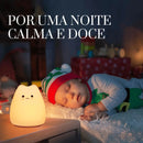 Mini Abajur de Silicone em Formato de Gatinho