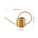 Regador de 1300ml em Aço Inoxidável Dourado