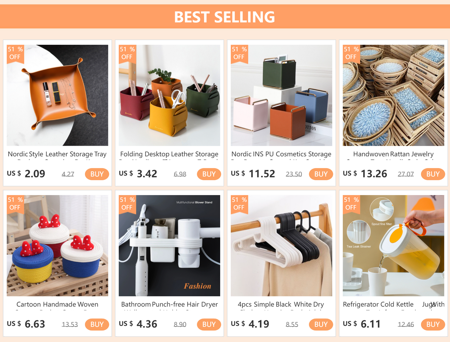 Caixa organizadora em couro PU para material de escritório