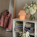 Luminária de mesa de Vidro Murano Listrada Estilo Pequeno Cogumelo Com Luzes LED 3 cores