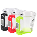 Copo Medidor INTELIGENTE 3 em 1  a bateria, Mede Peso, Volume e Temperatura