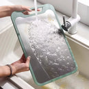 Tábua de Corte Multifuncional de Aço inoxidável com borrachas anti-derrapante