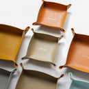 Porta Obejesto de Couro Dobrável para Organizar e Decorar