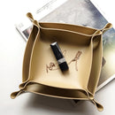 Porta Obejesto de Couro Dobrável para Organizar e Decorar