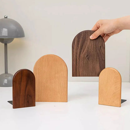 Suportes de Livros de Madeira Natural de design Atemporal