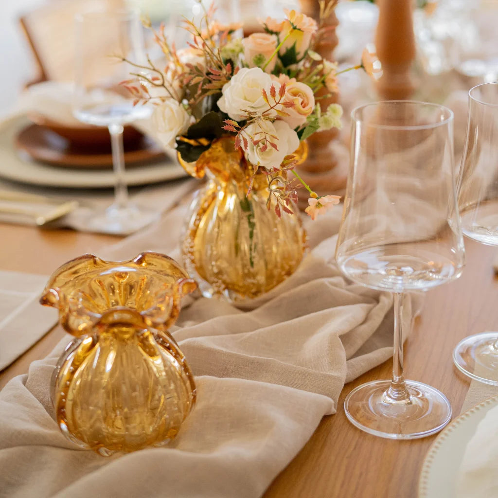 Vaso Solitário de decoração em Cristal Murano