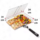 Cesta de grelha Para Churrasqueira de aço inoxidável