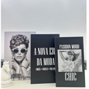 Conjunto Caixa Livro Decorativa Organizadora 3 Peças