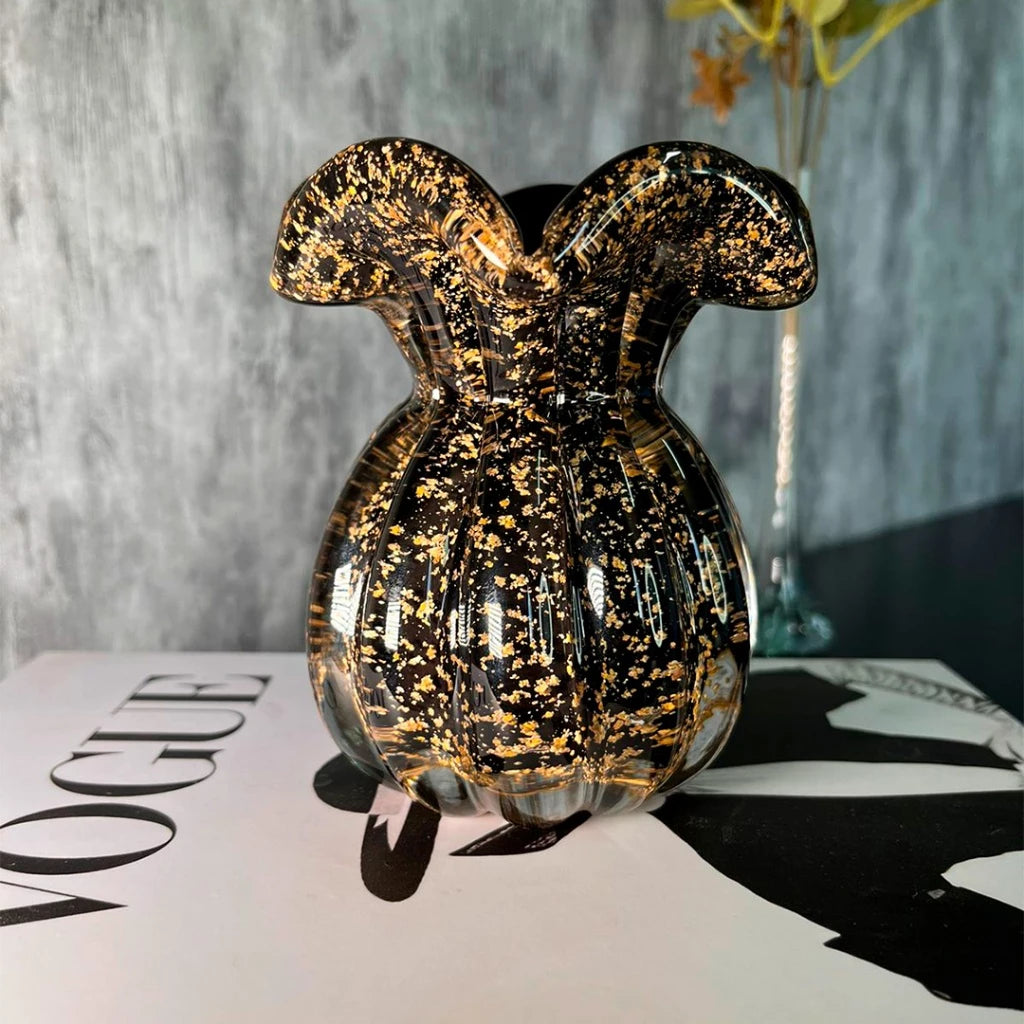 Vaso Solitário de decoração em Cristal Murano