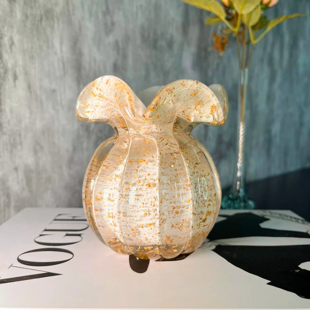 Vaso Solitário de decoração em Cristal Murano