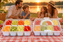 Organizador de Alimento Acrílico Com 8 Divisórias Para Frutas Legumes e Petiscos Transparente