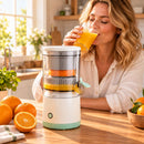 Espremedor Elétrico Recarregável USB para Sucos de Laranja e Limão