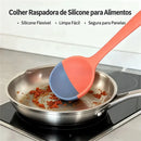 Colher de Silicone com Medidor Graduado e Ponta Moldável para Panelas e Receitas