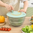 Centrífuga Salada De 5 Litro Seca Verduras Manual Secador Com Travas