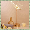 Candeeiro de mesa borboleta, luz noturna nórdica para quarto bivolt 3cors - Presente de Natal