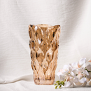 Vaso Halley Vidro Ambâr 1 Litro Decorativo para Flores e Mesa Posta